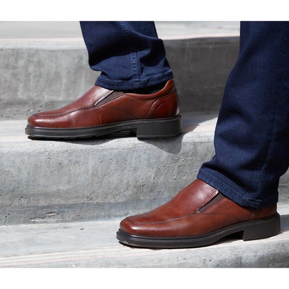 Ecco Helsinki Brown Leather‎ Loafer Slip Ons main image 5